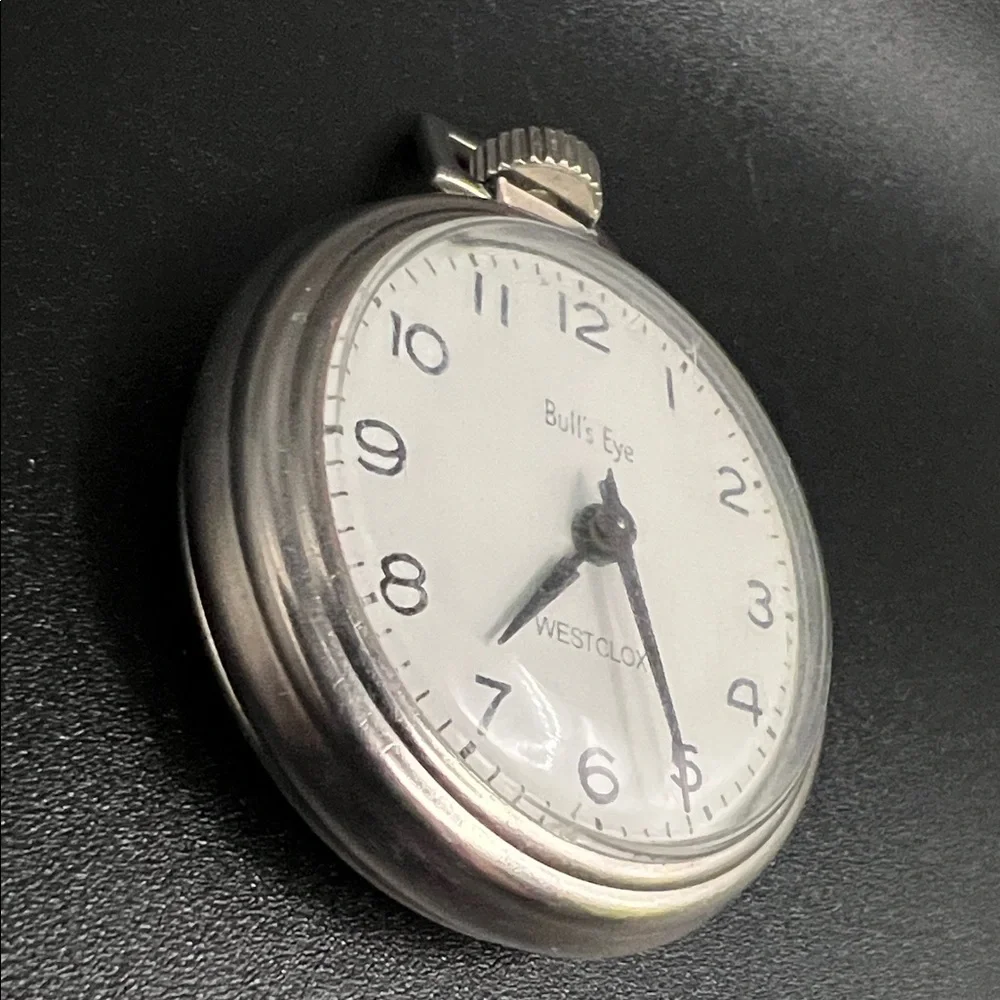 Vintage Westclox Bull's Eye Mechanical Pocket Watch - Working Perfectly